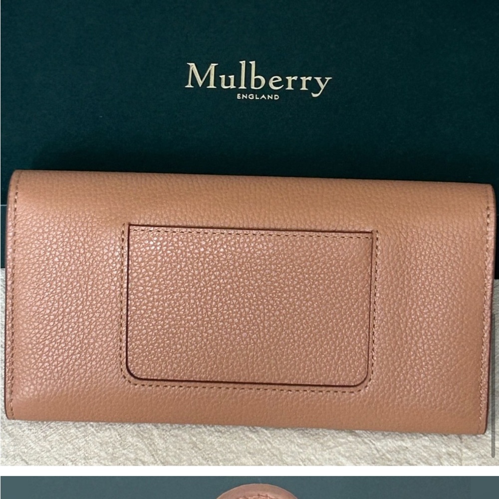 MULBERRY Darley Continental Wallet Small Grain Leather in Blush - Picture 5 of 7